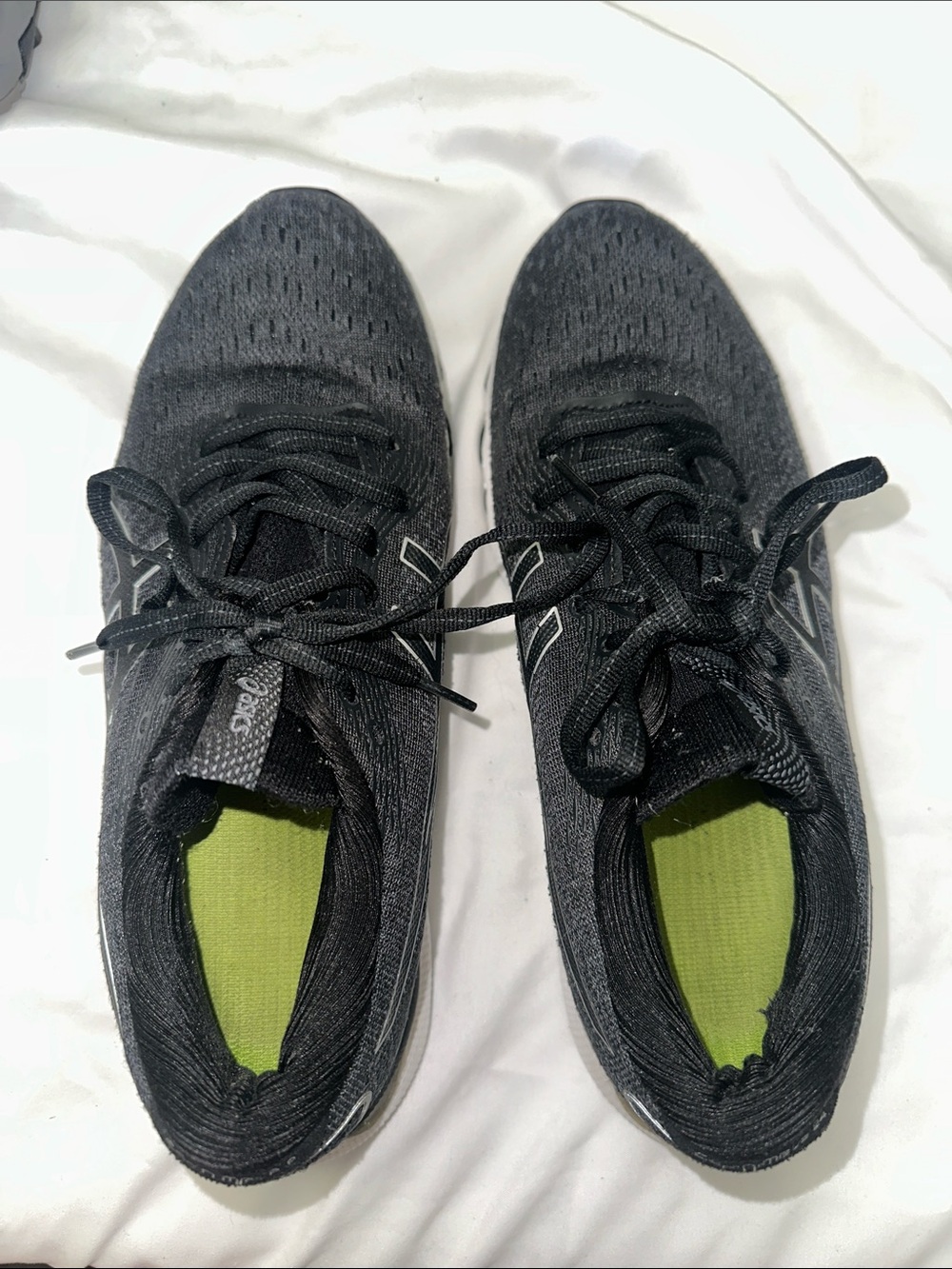ASICS Gel Nimbus 24 Women’s Running Shoes Size 8.5 Black White Gray - Picture 8 of 8